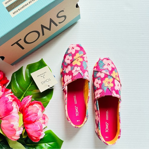 TOMS Alpargata Quilted Floral New - Picture 1 of 8